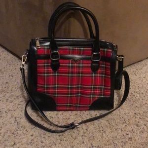 ModCloth Red Plaid Handbag